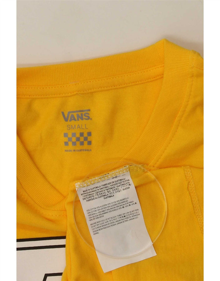 Vans Ανδρικό γραφικό τοπ μακρυμάνικο μικρό κίτρινο βαμβακερό
