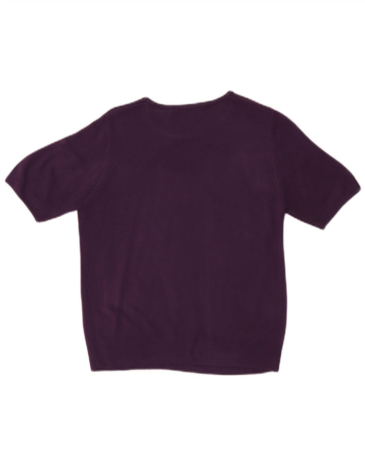 Marks & Spencer Γυναικείο πουλόβερ με λαιμόκαυστο UK 12 Medium Purple