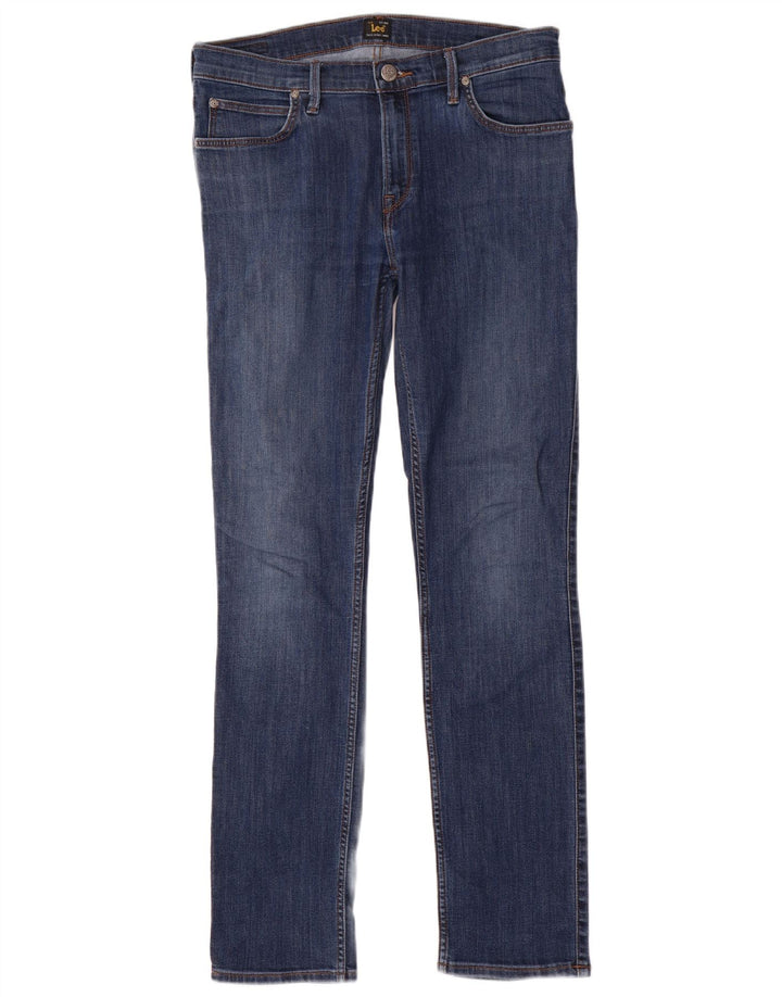 LEE Γυναικείο Τζιν Jade Straight W32 L32 Μπλε βαμβακερό