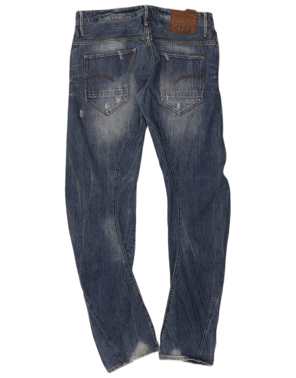 G-Star Mens 3D Arc Banana Slim Jeans W33 L34 Blue Cotton