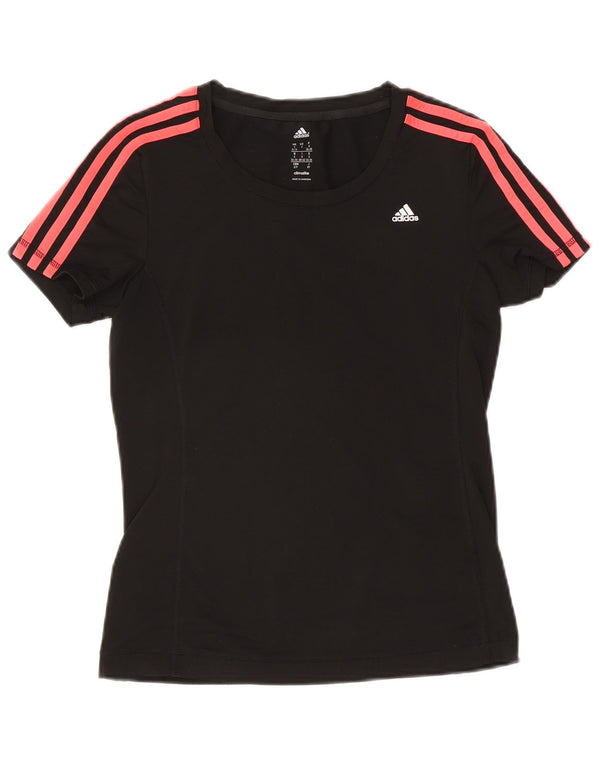 Adidas Γυναικείο T-Shirt Climalite Top UK 8/10 Small Black Polyester