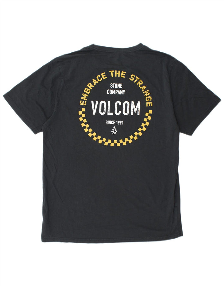 VOLCOM Ανδρικό T-Shirt Μοντέρνα Εφαρμογή γραφικό Τοπ μεγάλο μαύρο βαμβακερό