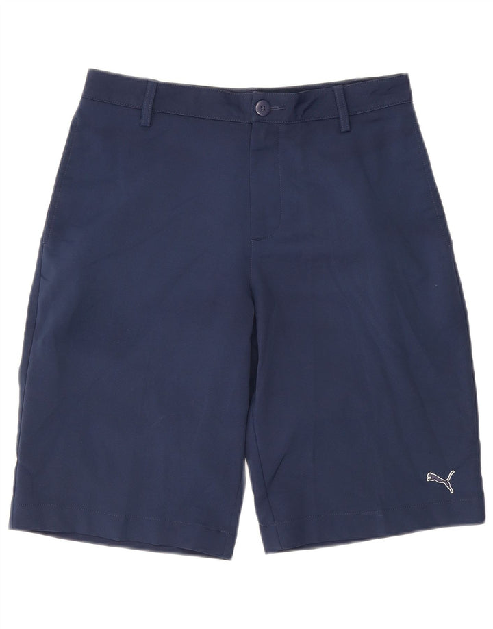 Puma Boys Chino Short 13-14 Years W30 Navy Blue Polyester