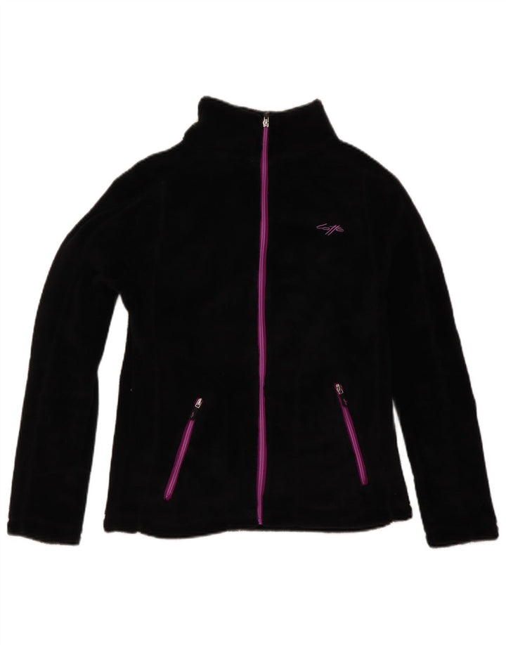 Lotto Γυναικείο Fleece Jacket UK 12 Medium Black Polyester