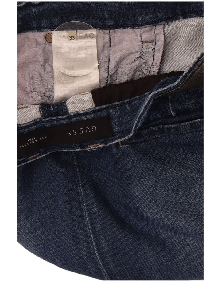 Guess Mens Slim Jeans W33 L32 Navy Blue