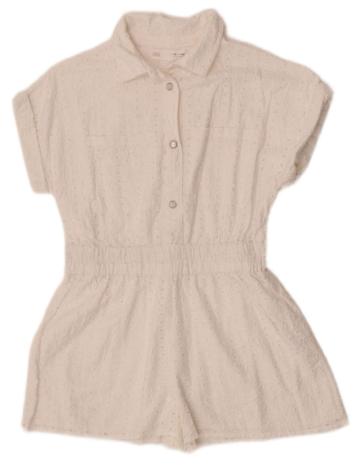 Zara Girls Playsuit 9-10 Years White