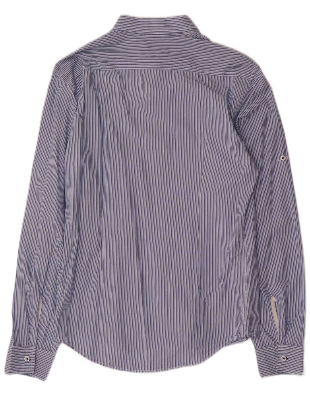 Ανδρικό πουκάμισο Zara μεγάλο μπλε ριγέ βαμβακερό