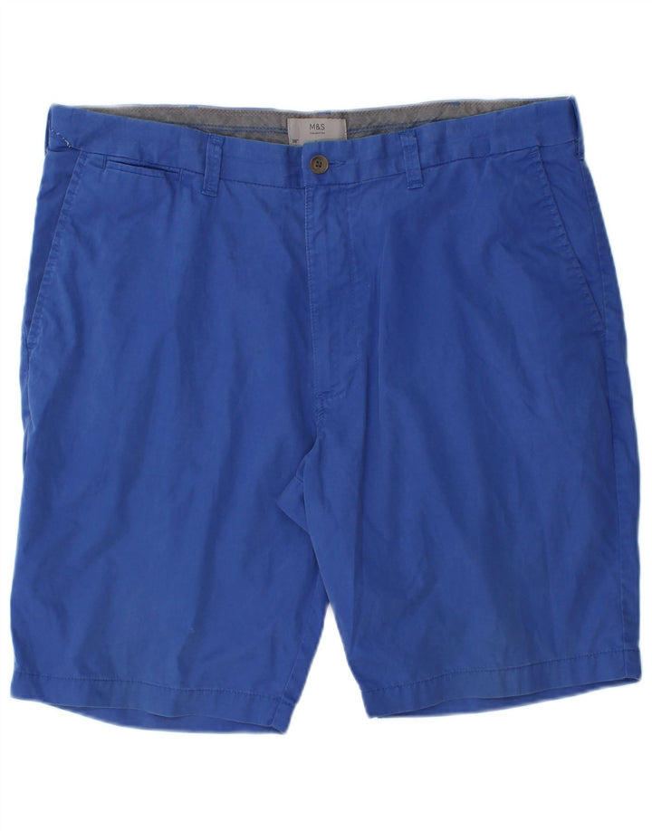 Ανδρικό σορτς Chino Marks & Spencer W38 XL Μπλε βαμβακερό