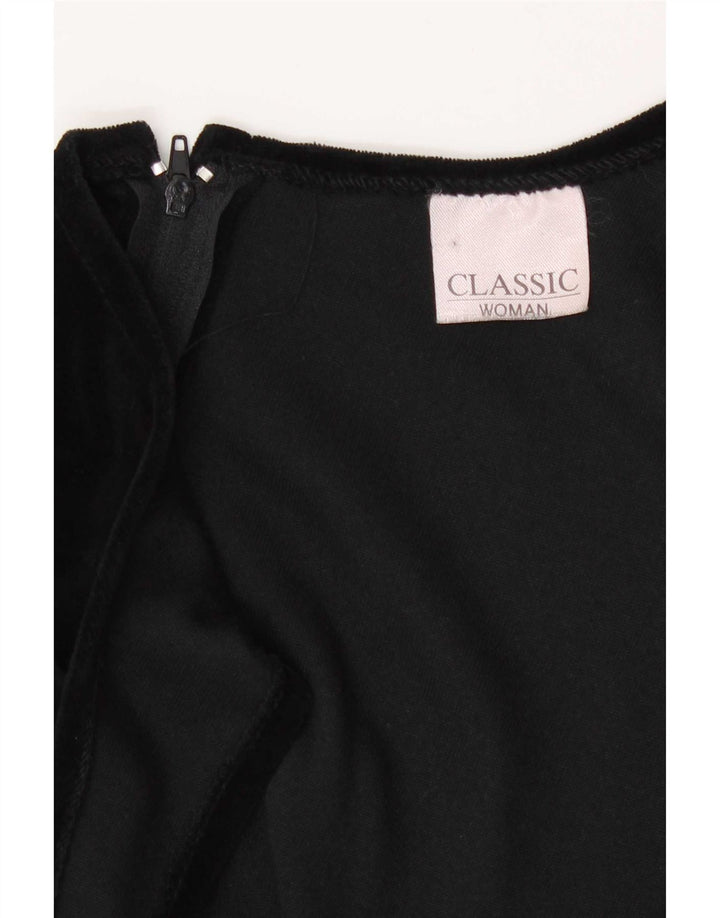 CLASSIC Γυναικείο Slim Fit Bodycon Φόρεμα UK 12 Medium Black