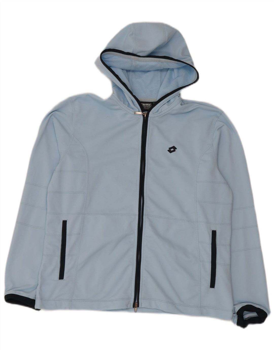 Lotto Γυναικεία αθλητική φόρμα με κουκούλα Top Jacket UK 14 Medium Blue Polyester