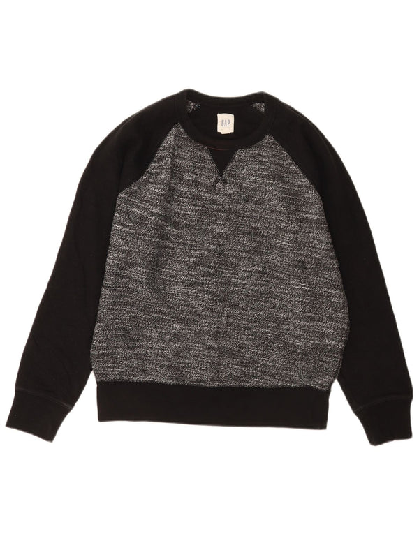 Gap Mens Sweatshirt Jumper Small Grey Colourblock Cotton