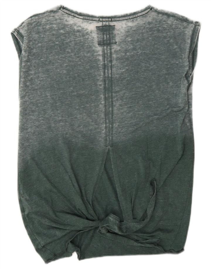 Superdry Γυναικείο Γραφικό Γιλέκο Υπερμεγέθη UK 8 Μικρό Βαμβακερό πράσινο