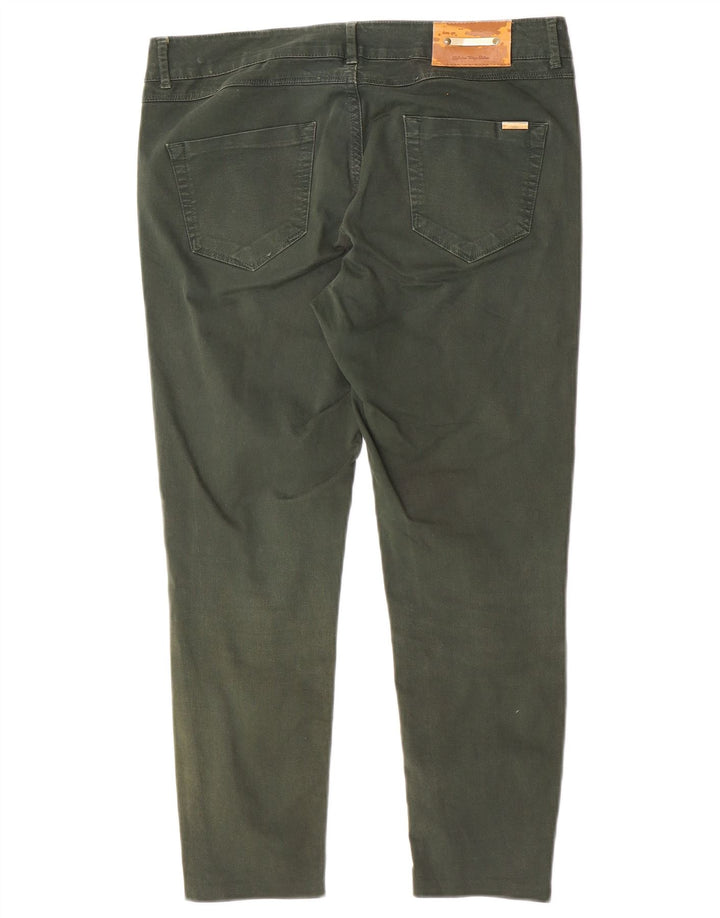 Zara Womens Crop Slim Jeans EU 40 Medium W30 L24 Green