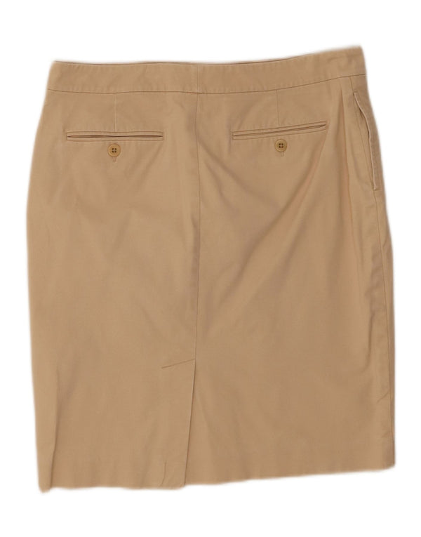 Γυναικεία ίσια φούστα Ralph Lauren US 6 Medium W32 Μπεζ βαμβακερή