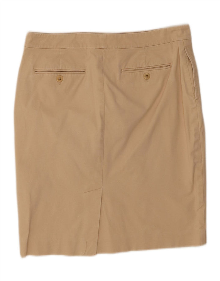 Γυναικεία ίσια φούστα Ralph Lauren US 6 Medium W32 Μπεζ βαμβακερή