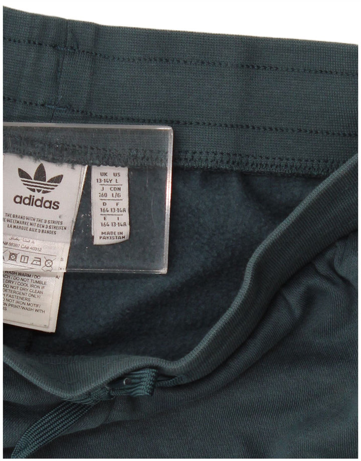 Αθλητικά σορτς ADIDAS για αγόρια 13-14 ετών Πράσινο Πολυεστέρα