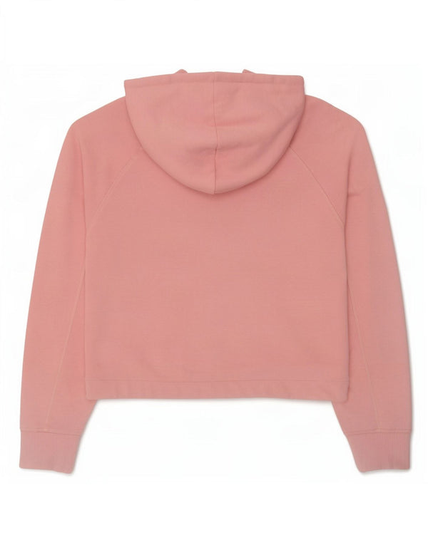 Fila Γυναικείο Crop Oversized Hoodie Jumper UK 14 Medium Pink Cotton