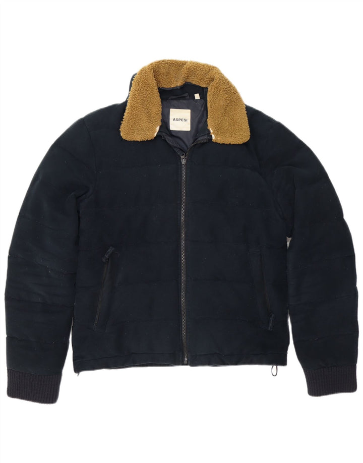 Ανδρικό μπουφάν Aspesi padded UK 38 Medium Navy Blue Cotton
