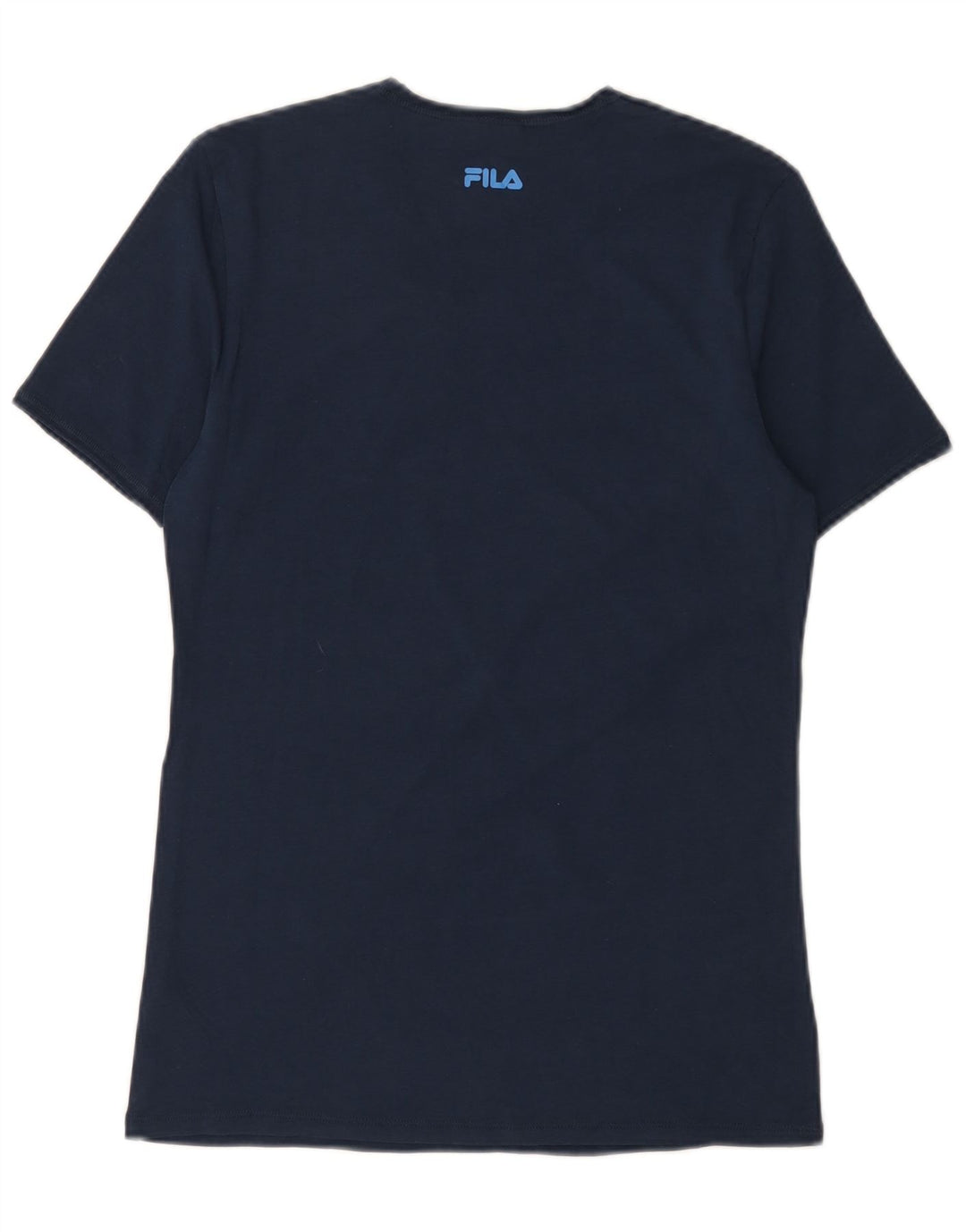 Fila Ανδρικό T-Shirt Top Μικρό Navy Blue από βαμβάκι