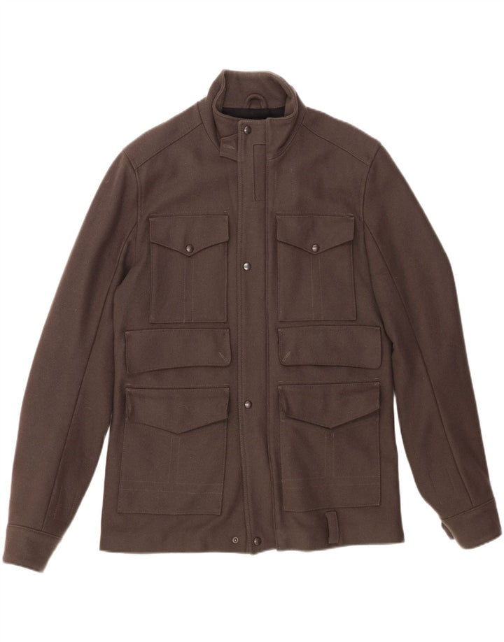 Ανδρικό μπουφάν REISS Windbreaker UK 40 μεγάλο γκρι παρθένο μαλλί