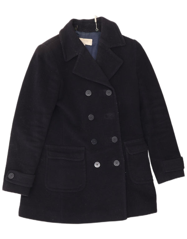 HOBBS Γυναικείο παλτό μπιζελιού UK 10 Small Navy Blue Wool