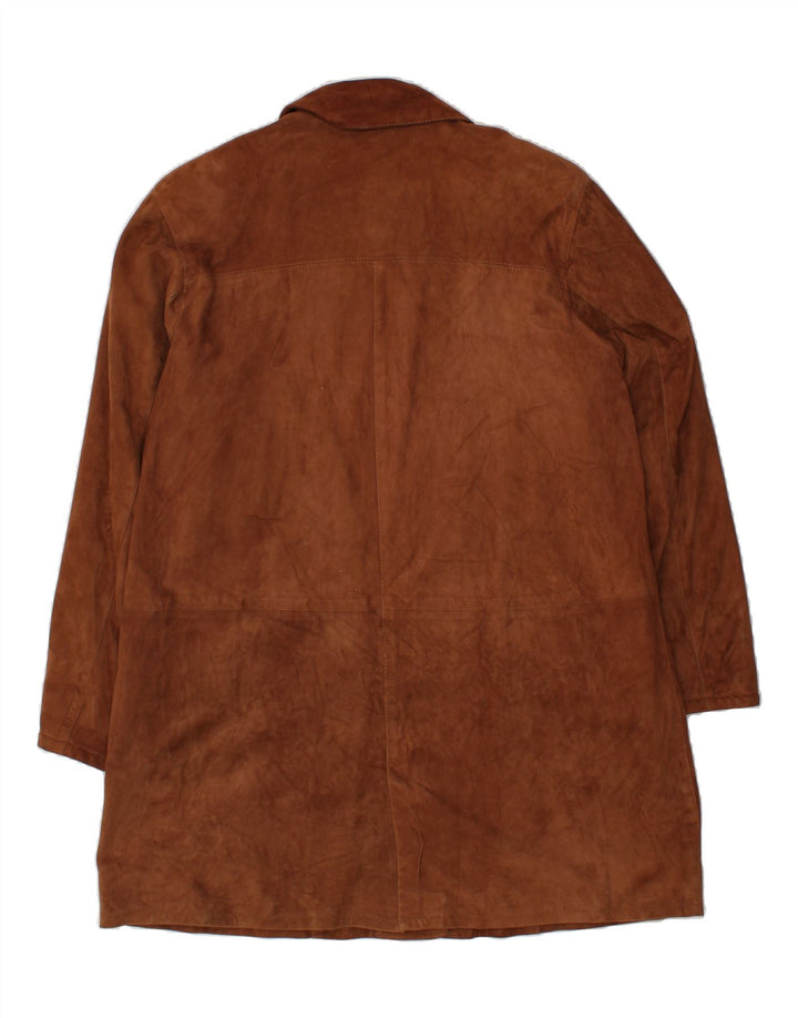 ROBERTA FERRINI Womens Leather Coat UK 20 2XL Brown Leather Vintage Roberta Ferrini and Second-Hand Roberta Ferrini from Messina Hembry 