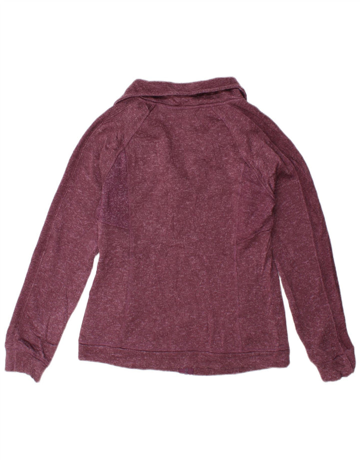 Γυναικεία φόρμα Fila Top Jacket UK 10 Small Burgundy Flecked Polyester