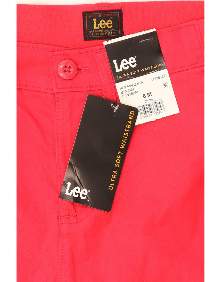 Lee Γυναικείο Σορτς Chino US 6 Medium W30 κόκκινο βαμβακερό