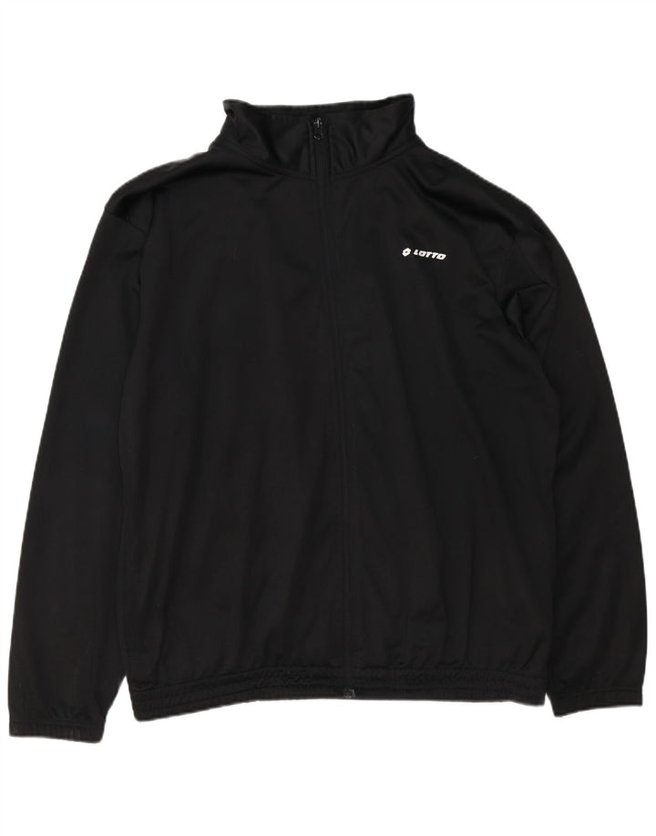 Ανδρική φόρμα LOTTO Top Jacket 2XL Μαύρο Πολυεστέρας