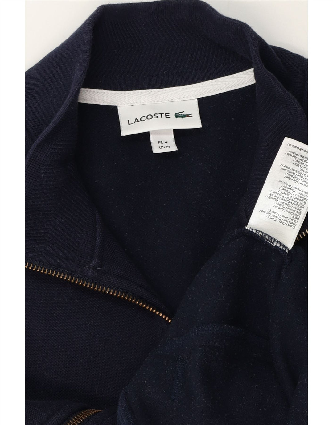 Ανδρική αθλητική φόρμα LACOSTE Top Jacket Μέγεθος 4 Μεσαίο Βαμβακερό Navy Blue
