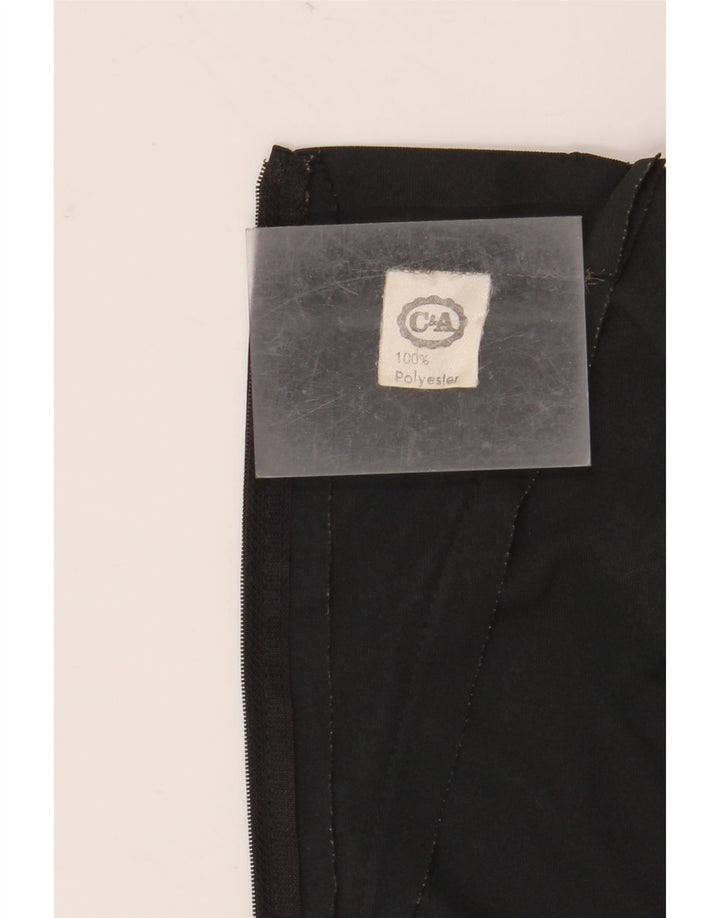 Γυναικείο φόρεμα πουφ με ρόπαλο C&A UK 12 Medium Black Floral Polyester