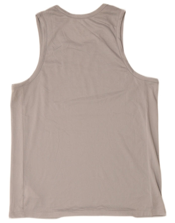 Γραφικό γιλέκο Nike Mens Dri Fit, μεγάλο γκρι πολυεστέρας
