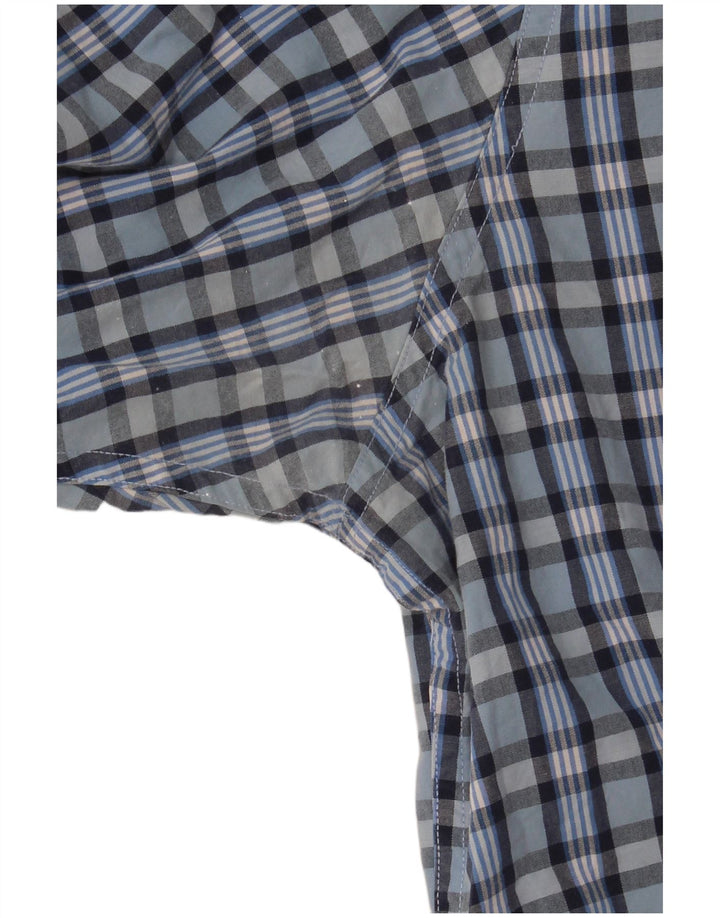 Ανδρικό κοντομάνικο πουκάμισο Nautica 2XL Blue Check Cotton