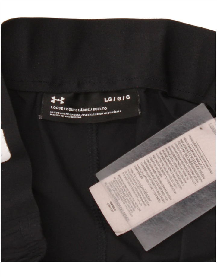 Ανδρικό Γραφικό Αθλητικό Σορτς UNDER ARMOR Μεγάλο μαύρο πολυεστέρα