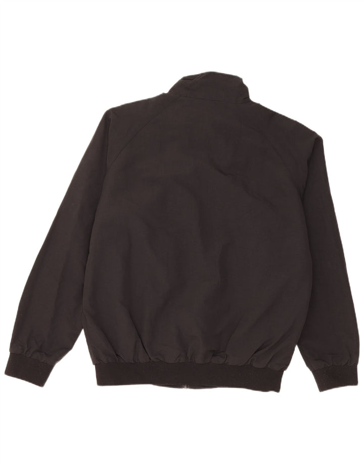 Zara Ανδρικό Bomber Jacket UK 38 Medium Black Polyamide