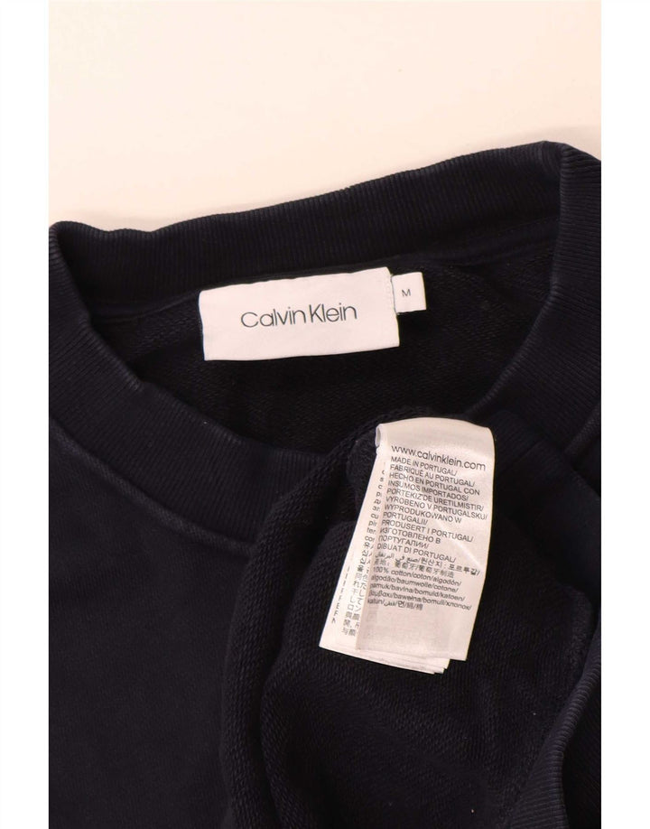 Γραφικό ανδρικό φούτερ Calvin Klein Jumper Medium Navy Blue Colourblock