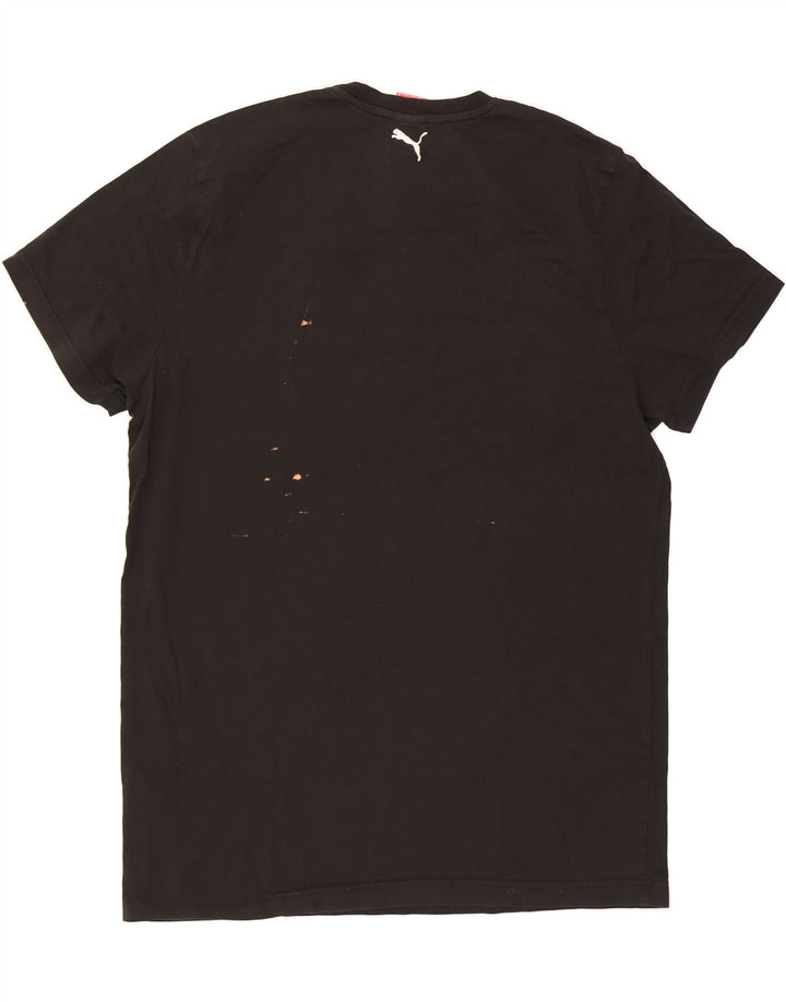 PUMA Mens Graphic T-Shirt Top 2XL Black Vintage Puma and Second-Hand Puma from Messina Hembry 