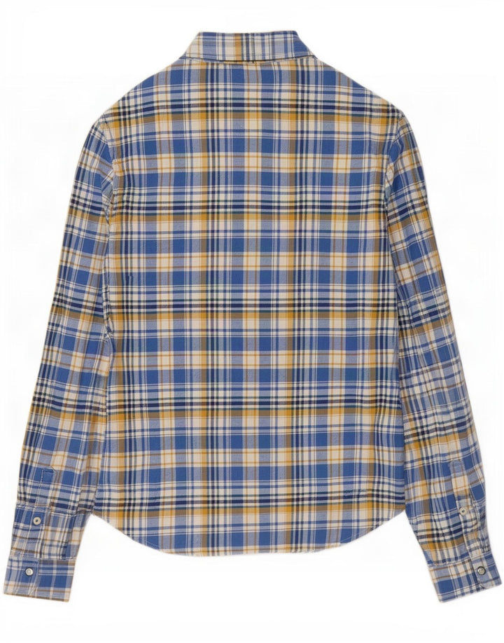 Ανδρικό πουκάμισο Lee Flannel, μεσαίο μπλε βαμβακερό