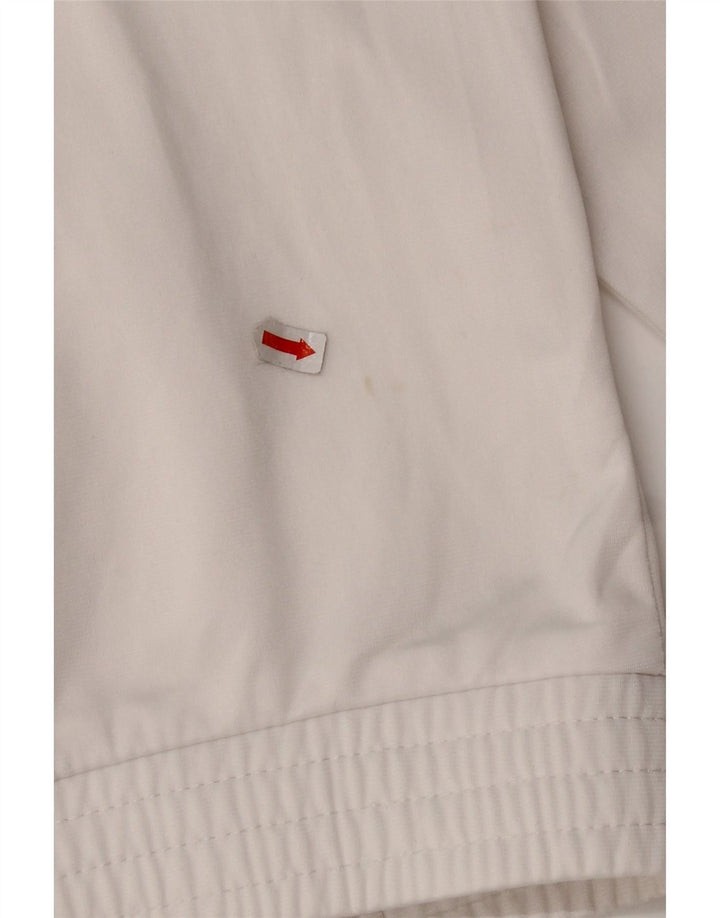 Ανδρική φόρμα γυμναστικής γραφικών ASICS Top Jacket μεσαίου λευκού χρώματος πολυεστέρας