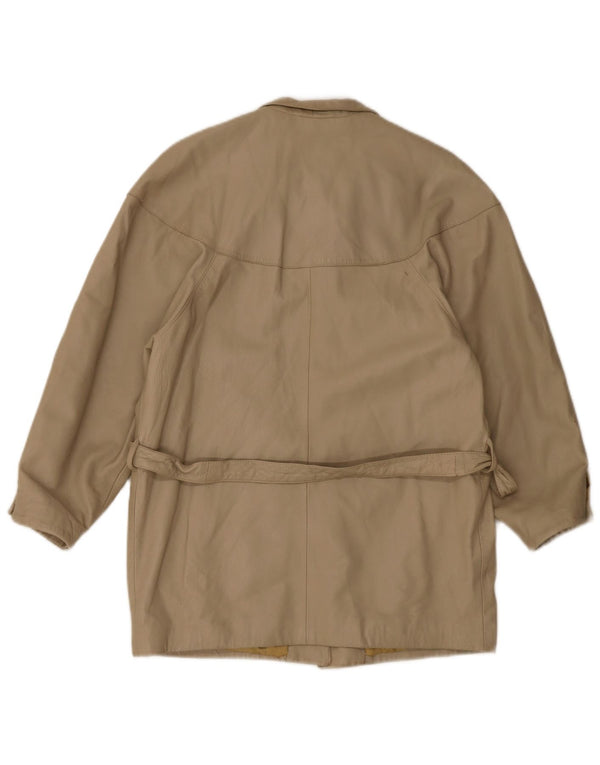 Vintage Γυναικείο Δερμάτινο Μπουφάν EU 40 Medium Beige