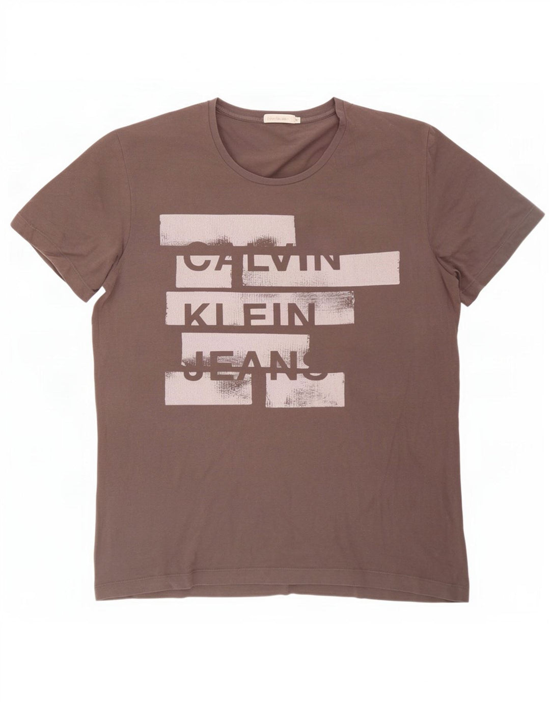 Calvin Klein Jeans Ανδρικό γραφικό T-Shirt Top XL Grey