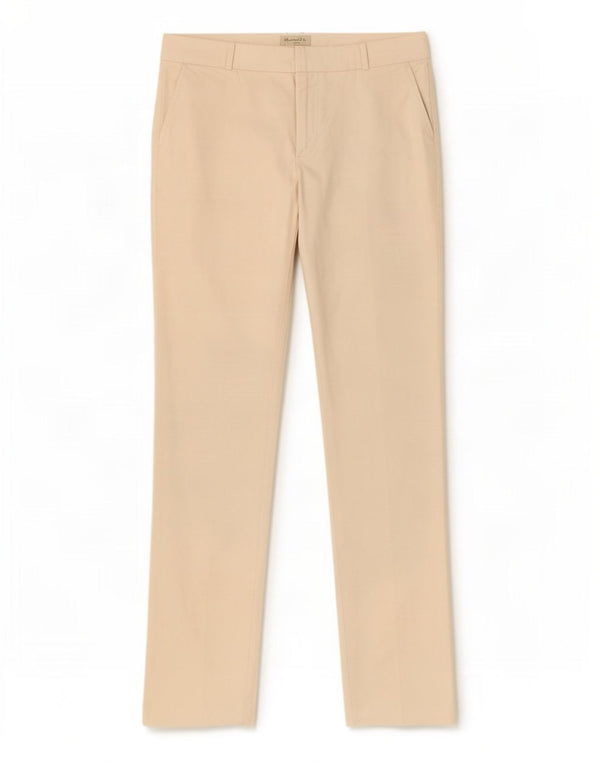 Massimo Dutti Womens Straight Suit Trousers EU 40 Medium W30 L33 Beige