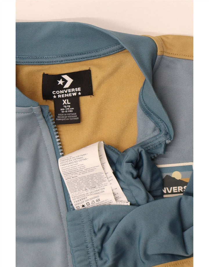 Μπουφάν CONVERSE Boys αθλητική φόρμα 13-14 ετών XL Blue Colourblock