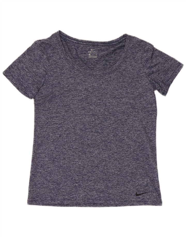 Γυναικείο μπλουζάκι Nike Dri Fit Top 10 Small Navy Blue Flecked Polyester
