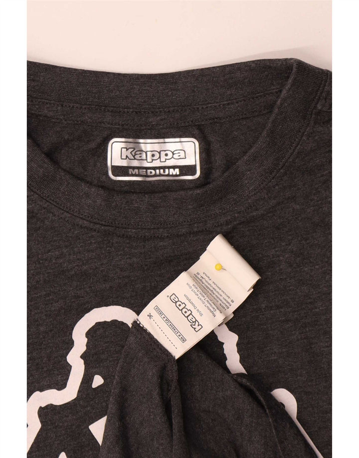 Ανδρικό γραφικό T-Shirt Kappa Top Medium Grey Cotton