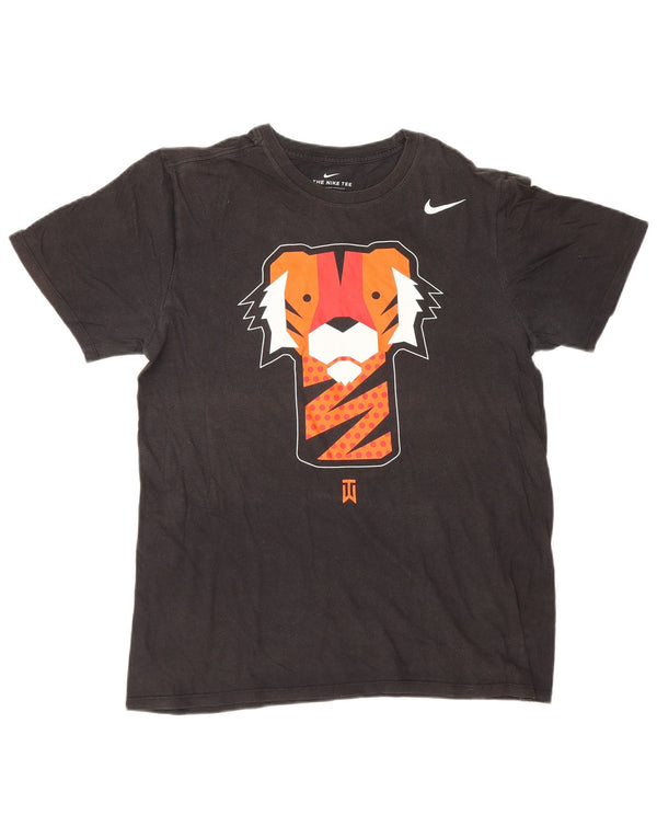 Ανδρικό T-Shirt Nike Tiger Woods με γραφικό μπλουζάκι, μεσαίο μαύρο βαμβακερό