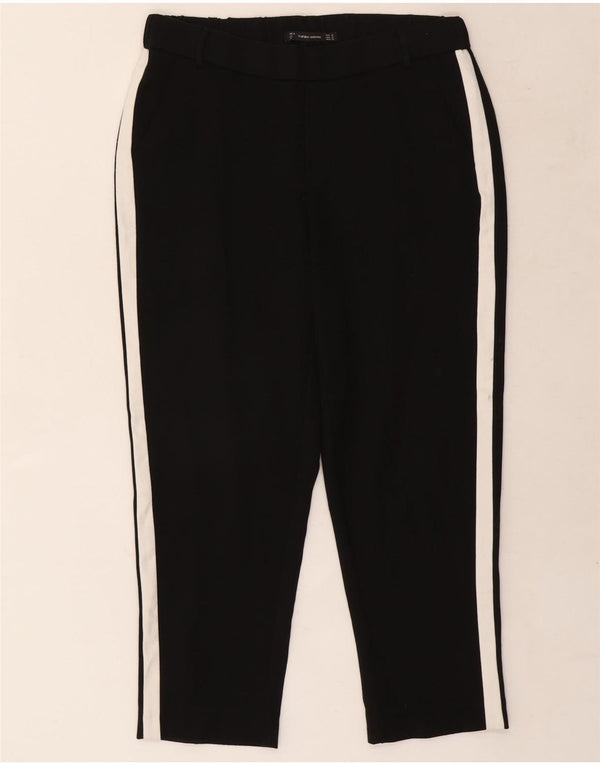 Zara Γυναικείο παντελόνι Trafaluc Cropped Medium W30 L24 Black Colourblock