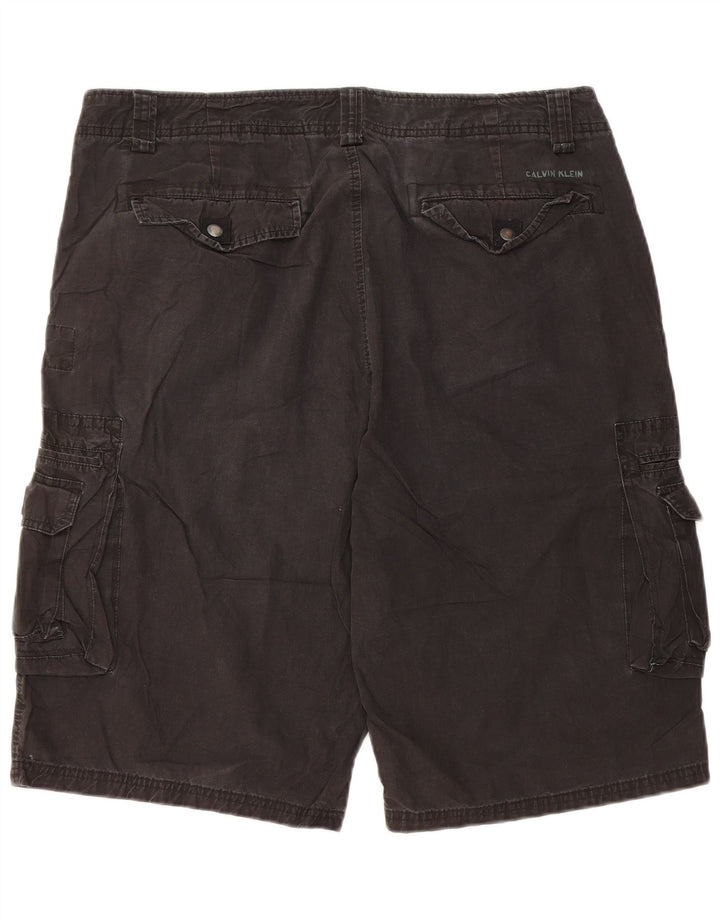 Ανδρικό σορτς Cargo CALVIN KLEIN W36 μεγάλο μαύρο βαμβακερό
