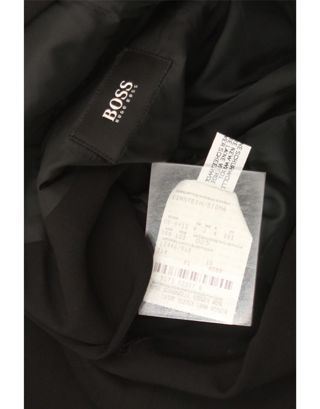 HUGO BOSS Ανδρικό σακάκι 3 κουμπιών UK 38 Medium Black New Wool