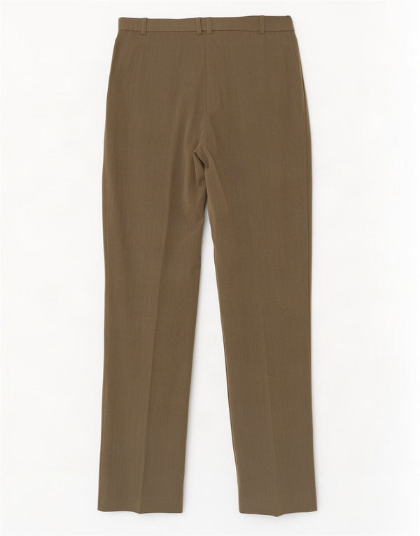 Marks & Spencer Γυναικείο ίσιο casual παντελόνι UK 10 Small W28 L29 Khaki
